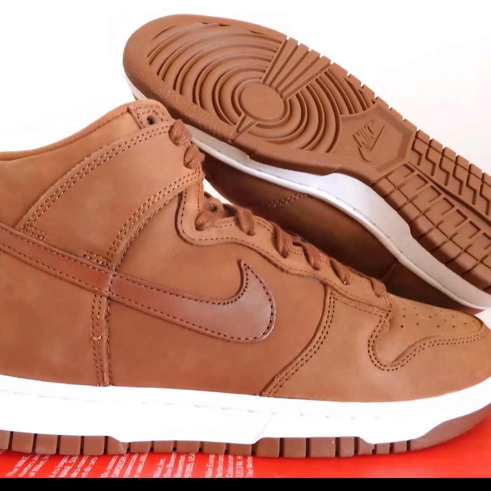 Nike Dunk Premium HIGH Pecan-Brown and White